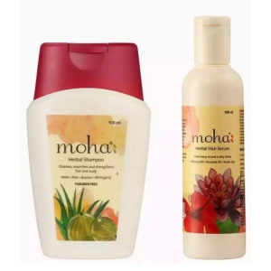 MOHA HERBAL SERUM 100 ml & MOHA HERBAL SHAMPOO 100 ml