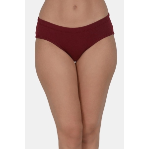 Women’s Solid Maroon Mid-Rise Hipster Brief | DP-100-MR-1 |-S