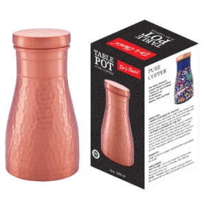 Drs Choice Pure Copper Water Table Pot Bottle 1000ML