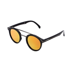 Creature - Black Round Sunglasses ( Pack of 1 ) - Medium