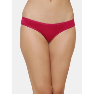 Women’s Solid Red Low-Rise Thong Brief | SUNNY-RD-1 |-XL