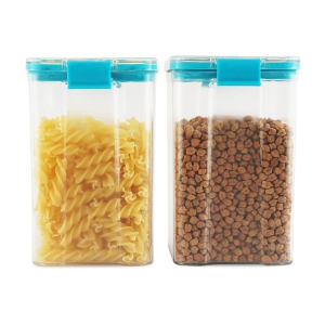 PearlPet - Blue Polyproplene Food Container ( Pack of 2 ) - Blue