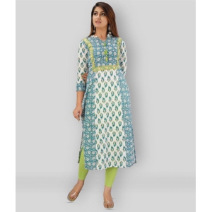 SVARCHI - Multicolor Cotton Women''s Straight Kurti ( Pack of 1 ) - M