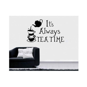 Asmi Collection Tea Time for Cafe, Restaurants, Kitchen Foods & Beverages Sticker ( 60 x 90 cms )