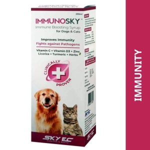 Skyec Immunosky Immunity Booster Syrup for Dogs  Cats-200mL