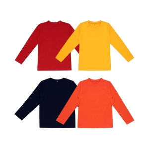 Diaz Boys/Girls Cotton Full Sleeves T-shirt combo pack of 4 - None