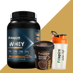 Fit Super Pro Whey Protein (Double Chocolate Flavor) with Peanut Butter and Shaker-SUPER WHEY PROTEIN (GOURMET COFFEE FLAVOR)