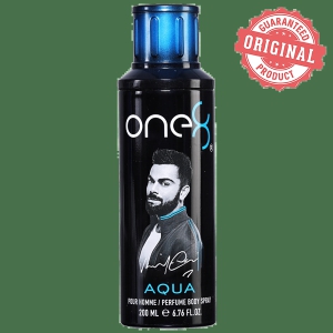 One8 By Virat Kohli Perfume Body Spray - Aqua, Long Lasting Fragrance, For Men, 200 Ml