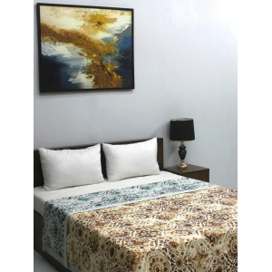 satin-dreamz-500-gsm-brown-floral-print-double-bed-reversible-3-ply-dohar