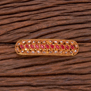 Antique Classic Hair Clip With Gold Plating-RUBY