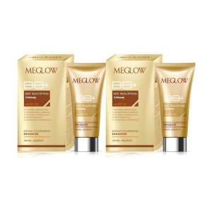 Meglow BB+ Cream With SPF 15+ (2x30g)