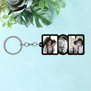 Personalized Relationship Photo Keychains | MOM, DAD, BFF, BRO, SIS-BRO