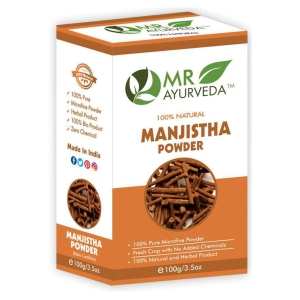 MR Ayurveda 100% Organic Manjistha Powder Face Pack Masks 100 gm