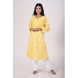 Ladies New Fashion Cotton Hand Chikankari Kurti