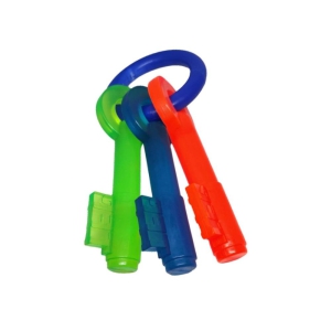 Key Teether Toy - Rubber Dog Chew Toy