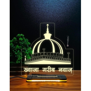 Khwaja Garib Nawaz small base 3D Illusion Lamp