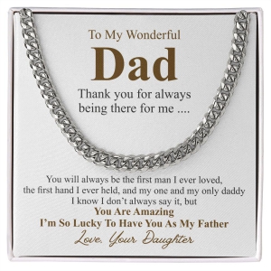 to my wonderful dad correct one-Stainless Steel / Luxury Box