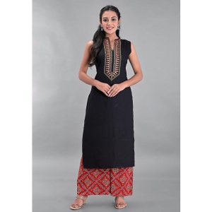 Maquien - Black Straight Rayon Women's Stitched Salwar Suit ( Pack of 1 ) - None