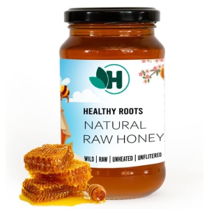 Healthy roots Natural Raw Honey - Organic Honey Raw Unprocessed (Pure raw honey 100% Natural No Added Sugar)