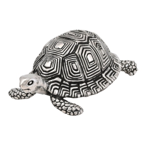 Pure silver Tortoise For Gifting. Lucky Silver Tortoise For Home Decor-2.4 inches