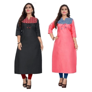 Rangrasiya Multicolor Cotton Straight Kurti - XL