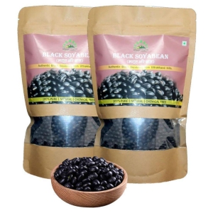 Hillpure Organic Black Soyabean/Kala Bhatt 1 kg