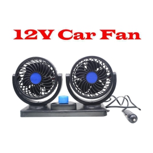 JMALL 360 Degree Rotatable 12V Car Fan - Multi Color