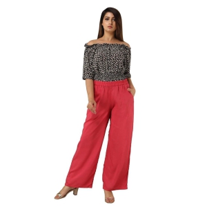 JAIPURETHNICWEAVESWomen's Rayon Solid Straight Palazzo Pant