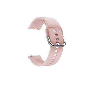 Exelent 20MM Soft Silicone Watch Band Strap & stainless steel buckle Compatible With (ONLY 20mm Lugs Size) (Pink)