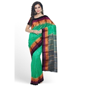 Green Cotton Silk Exclusive South Indian Saree