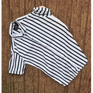 Men Regular Fit Striped Slim Collar Casual Shirt