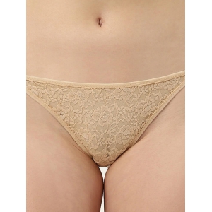 Women’s Printed Mid-Rise Thong Panty for Sexy Look | Mocha Skin | TG-7006-1-Skin / XL / 100% Nylon