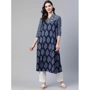 vbuyz-blue-cotton-womens-a-line-kurti-pack-of-1-none