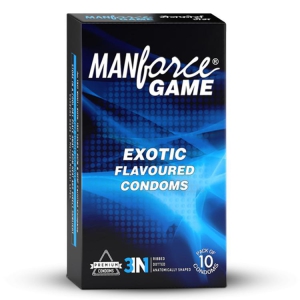 Manforce GAME 3-in-1 textured Condoms (432 dots, 32 ribs & anatomically shaped) 10s
