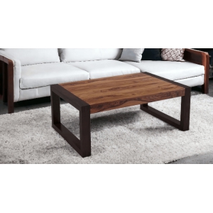 Brew Craft Coffee Table - Space Saving Living Room Furniture Lightweight DIY Sofa Table Flat Space Tea, Coffee Center Table for Home, Office Decor - Natural Wood