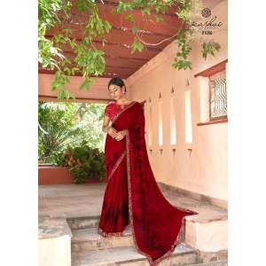 Red Georgette With Pogo Work and Fancy Blouse - gnp009443