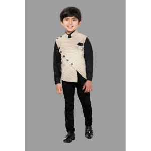 DKGF Fashion - Beige Cotton Blend Boys Shirt & Jeans ( Pack of 1 ) - None