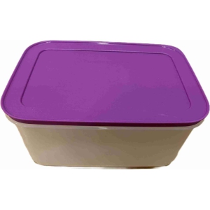 Tupperware Plastic Fridge Container - 2500 ml  (Purple, White)