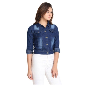 BuyNewTrend Denim Blue Jackets - M