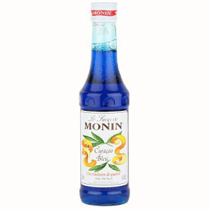 Monin Syrup  Blue Curacao Flavored 250 Ml