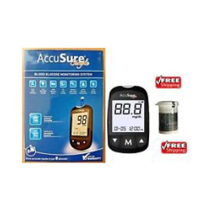 Accusure GLUCOSE MONITOR SIMPLE WITH 25 STRIPS ( STRIPS Expiry -Feb 2024)