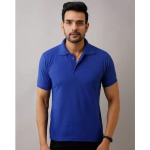 SKYRISE - Blue Cotton Blend Slim Fit Men's Polo T Shirt ( Pack of 1 ) - None