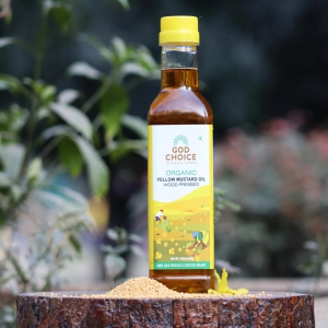 Organic Yellow Mustard Oil | Wood Pressed | Single-Filtered-500 ML Pet Bottle