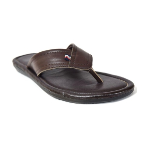 Ajanta - Brown Mens Leather Slipper - None