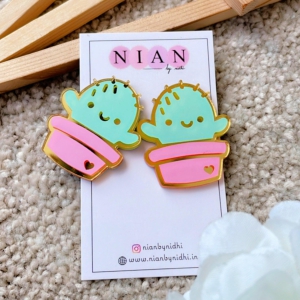 Cactus Plants Earrings