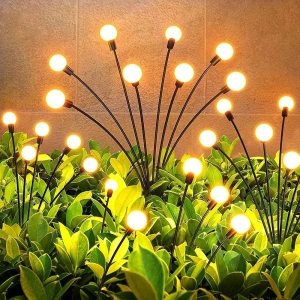 ???? ???????????????? ???????????????????? Solar Garden Lights - Firefly Swaying Lights, Fairy Lights for Outdoor, Waterproof Garden Decoration (Warm White)