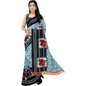 LEELAVATI - Multicolor Georgette Saree With Blouse Piece ( Pack of 1 ) - Multicolor