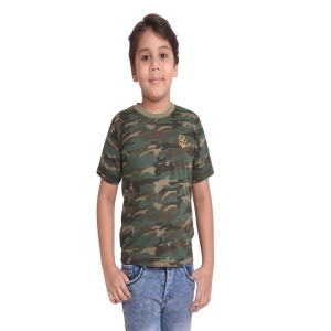 NEO GARMENTS Boys Cotton Round Neck Half sleeves T-Shirt - CAMOUFLAGE. | SIZE FROM 7 YRS TO 14 YRS-(11-12YRS) / GREEN