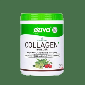 OZiva Collagen Builder for Anti-Ageing  Skin Radiance with Vitamin C Guava Glow-OZiva Collagen Builder for Youthful Skin | Plant-Based with Biotin & Vitamin C | Certified Vegan (Pack of 3, Guava 