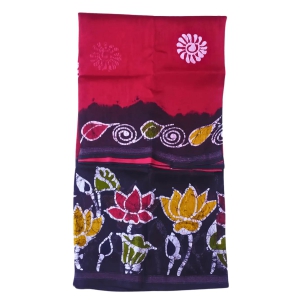 PURE BATIK CHANDERI SILK SAREE